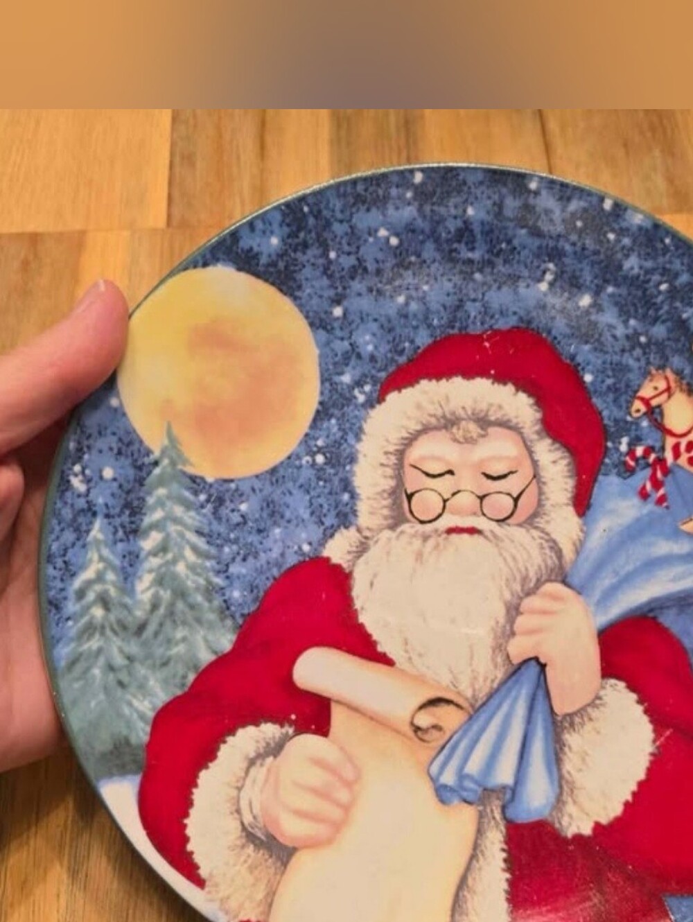 Christmas Santa Decorative Porcelain Plate